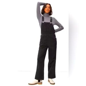 NWT Everlane The Canvas Overalls - Black Size 8 MSRP $118